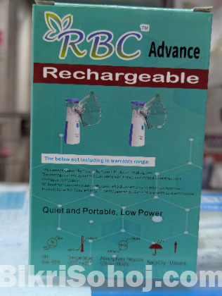 R B C Advance Mesh Nebulizer Rechargeable 1 Year Warranty